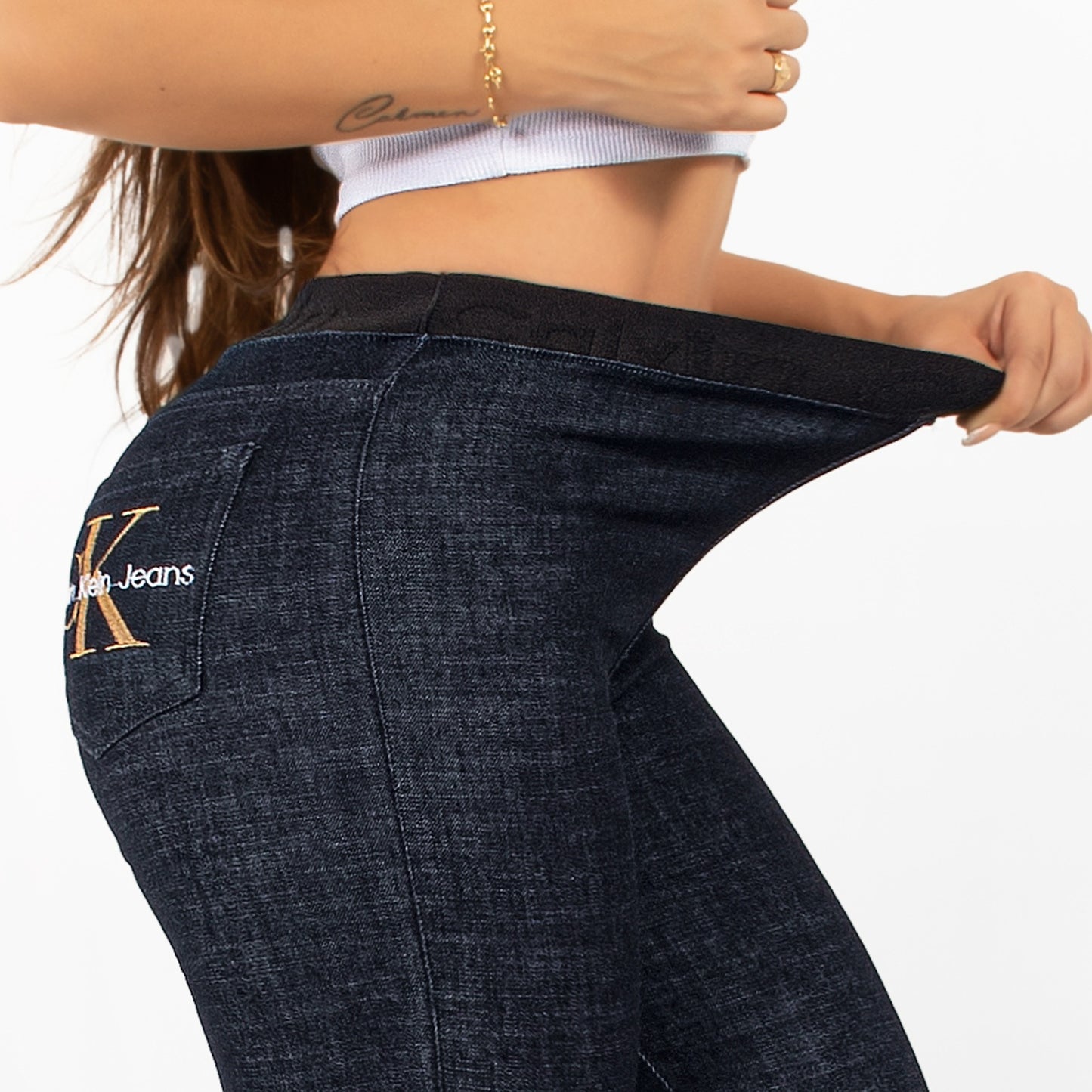 Jeans mujer premium CK Azul