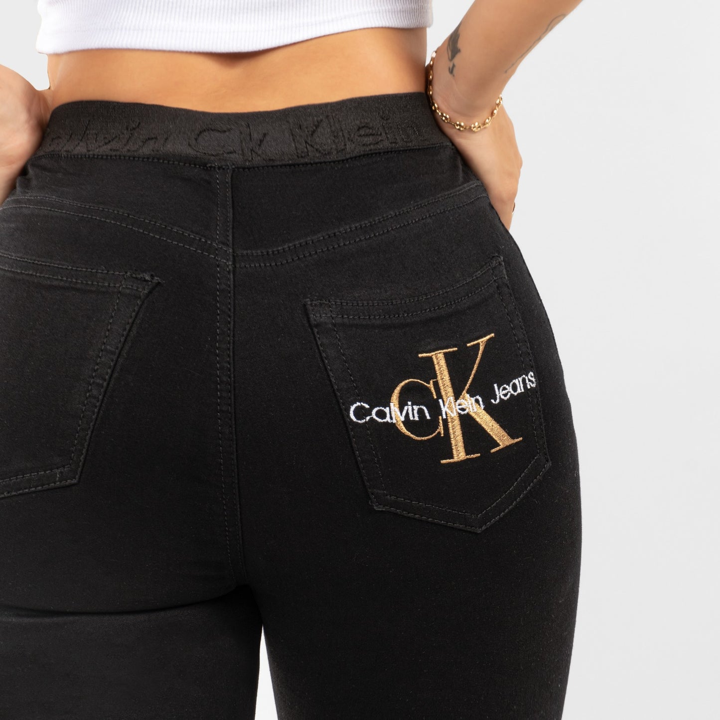 Jeans mujer premium CK Negro