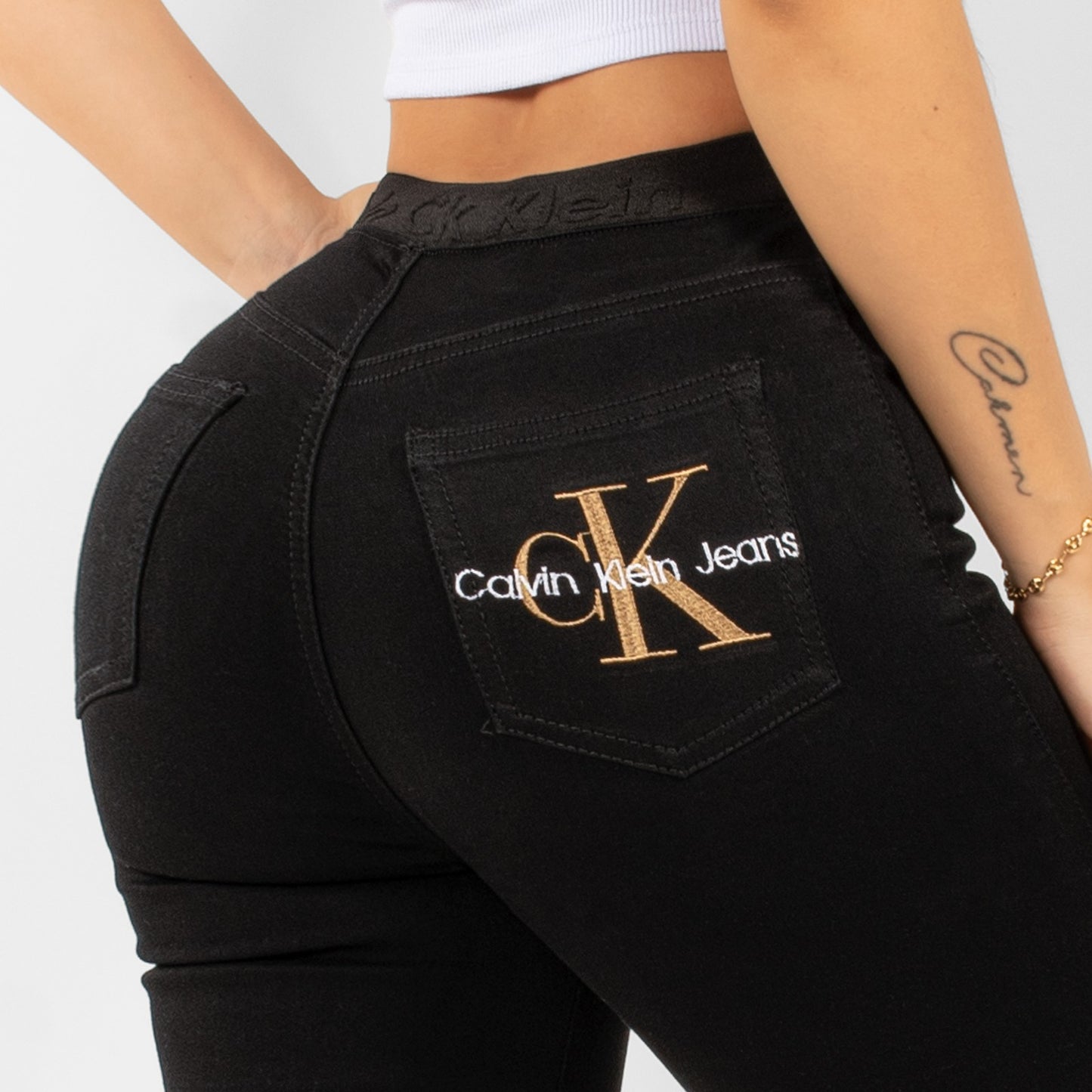 Jeans mujer premium CK Negro