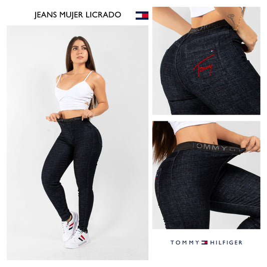 Jeans mujer premium Tommy Rojo 2020